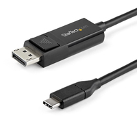StarTech.com CDP2DP1MBD video átalakító kábel 1 M DisplayPort USB C-típus Fekete