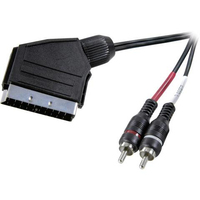 SpeaKa Professional SP-7870676 audio kábel 2 M SCART 2 x RCA Fekete