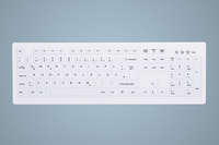 Active Key AK-C8100FA-UVS-W/GE Tastatur USB QWERTY UK Englisch Weiß