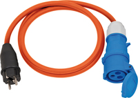 Brennenstuhl 1132910025 Stromkabel Orange 1,5 m IEC Type E (3.4 mm, 3.1 mm) Netzstecker Typ F