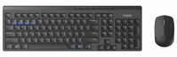 JLC T84 Wireless Keyboard and Mouse - Black