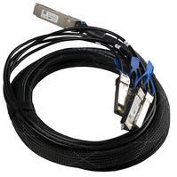 Mikrotik XQ+BC0003-XS+ InfiniBand/fibre optic cable 3 m QSFP28 4x SFP28 Schwarz, Chrom