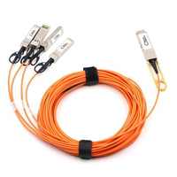 Lanview MO-7Z57A03551 InfiniBand/fibre optic cable 3 m QSFP28 4xSFP28 Orange