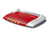 AVM FRITZ!Box 3490, DE WLAN-Router Gigabit Ethernet Dual-Band (2,4 GHz/5 GHz) Grau, Rot, Silber