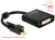 DeLOCK 62639 video kabel adapter 0,25 m Mini DisplayPort DVI-I Zwart