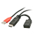 Lindy 41080 USB grafische adapter Zwart, Rood