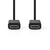 Nedis CCGP64750BK10 USB Kabel 1 m USB 3.2 Gen 2 (3.1 Gen 2) USB-C Schwarz