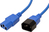 ROLINE 19.08.1527 cable de transmisión Azul 0,8 m C14 acoplador C13 acoplador