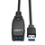Lindy 43322 USB-kabel USB 3.2 Gen 1 (3.1 Gen 1) 15 m USB A Zwart