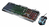 Trust GXT 845 Tural klawiatura Dołączona myszka USB QWERTY Czarny