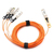Lanview MO-7Z57A03554 InfiniBand és száloptikai kábel 15 M QSFP28 4xSFP28 Narancssárga
