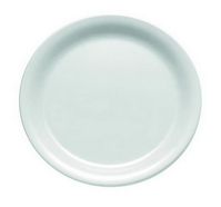 Teller, rund -CASUAL- Ø 26,5 cm, H: 2,5 cm Melamin, weiß spülmaschinengeeignet