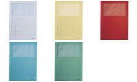 LEITZ Chemise à fenêtre, format A4, carton, blanc, 160g/m2 (80395001)