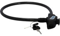 FISCHER Câble antivol pour vélo, longueur : 550 mm, noir (11610435)