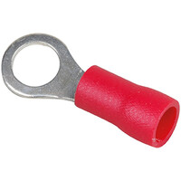 Cosse ronde 4mm 0,5 à 1,5mm2 rouge (70304)