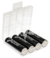 4 x XCell Mignon Akku LSD Plus + Akkubox 141707 Ni-MH 1,2V / 2550 mAh