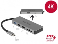 USB Type-C™ Dockingstation für Mobilgeräte 4K - HDMI / Hub / SD / PD 2.0, Delock® [87743]
