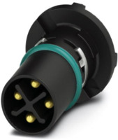 Stecker, M12, 4-polig, Lötanschluss, Push-in, gerade, 1418343