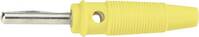 BKL Electronic csavaros banándugó, egyenes, Ø 4 mm, sárga, 072151-P