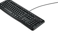 K120 Keyboard, US LGT-K120-US, Standard, Wired, USB, QWERTY, Black Tastaturen