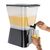 Olympia Budget Juice Dispenser with Stand in Black Made of Plastic 11Ltr
