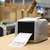 Thermodirekt-Etiketten 100 x 100 mm, 500 Thermoetiketten Thermo-Eco Papier auf 1 Zoll (25,4 mm) Rolle, Etikettendrucker-Etiketten permanent