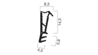 Türdichtungen GOLL SF1028, graphitgrau Silikon, Packung 7 Meter