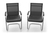 Titelbild: 2 Konferenzstühle / Besucherstühle MARINA, schwarz