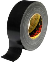 3M™ Gewebeklebeband 389, Schwarz, 100 mm x 50 m