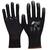 NITRAS Schnittschutzhandschuhe, schwarz, PU-Beschichtung, teilbeschichtet auf Innenhand und Fingerkuppen, schwarz, EN 388, EN 407, Größe 10