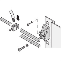 SCHROFF aansluitklem voor GND/aardrail, 35 mm²