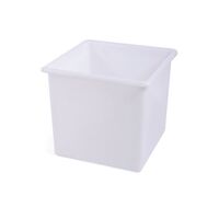 Heavy duty food grade rectangular tank, 72L Natural