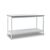 Heavy duty mailroom benches - Basic bench with bottom shelf, H x D - 750 x 1200mm