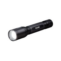 Blulaxa LED Taschenlampe 10W, kaltweiß, 2 Schaltstufen, Signal-Blinkmodus, verstellbarer Fokus, abnehmbare Handschlaufe