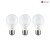3er-Set LED Birnenlampe, 230V, E27, 8W 2700K 806lm, opal