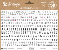Lettering Sticker, Papier, Buchstaben + Zahlen, bunt, 648 Aufkleber