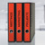 Ordner-Etiketten, A4 mit ultragrip, 38 x 297 mm, 20 Bogen/100 Etiketten, rot