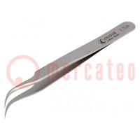 Tweezers; 115mm; for precision works; Blades: curved