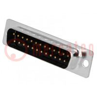 D-Sub; PIN: 25; plug; male; for cable; soldering