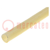 Insulating tube; fiberglass; -25÷155°C; Øint: 2.5mm; 5kV/mm; reel