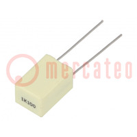 Capacitor: polyester; 1uF; 63VAC; 100VDC; 5mm; ±10%; 7.2x6x11mm