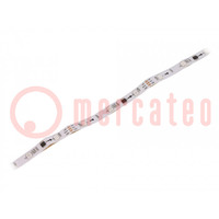 Programmable LED tape; RGB; 5050; 12V; LED/m: 30; 10mm; IP20; 140°