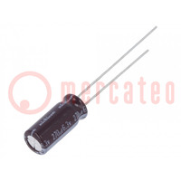 Condensateur: électrolytique; low ESR; THT; 270uF; 6,3VDC; ±20%