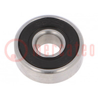 Bearing: ball; Øint: 6mm; Øout: 17mm; W: 6mm; bearing steel