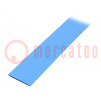 Heat shrink sleeve; glueless; 2: 1; 25.4mm; L: 1m; blue; polyolefine