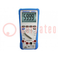 Digital multimeter; USB; LCD; 3 5/6 digits (5999); -20÷1000°C