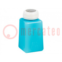 Tool: dosing bottles; blue (bright); polyetylene; 180ml; ESD