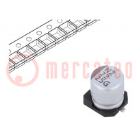 Capacitor: electrolytic; SMD; 22uF; 25VDC; ±20%; -55÷105°C; 2000h