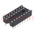 Socket: integrated circuits; DIP16; 7.62mm; THT; Pitch: 2.54mm
