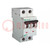 Circuit breaker; 230/400VAC; Inom: 2A; Poles: 1+N; Charact: C; 15kA